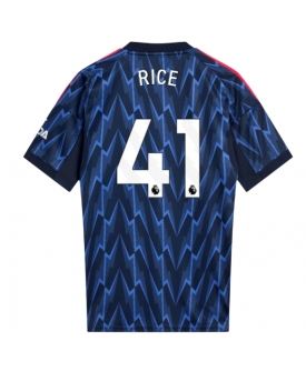 Billige Fotballdrakt Arsenal Declan Rice #41 Replika Bortedrakt 2025-26 Kortermet
